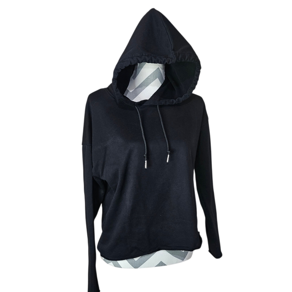 Born Primitive Crossfit "The Rest Day" Cut-Out Cropped Hoodie - Black Size large